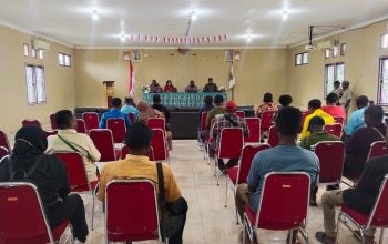 Perkokoh Sinergitas, Danramil Kuala Kencana Hadiri Tatap Muka Bersama Pejabat Distrik