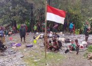 Koops TNI Habema Hadirkan Rasa Aman, Warga Distrik Kembru Kembali Pulang dan Kibarkan Bendera Merah Putih