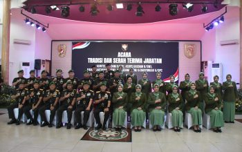 Regenerasi Kepemimpinan TNI AD, Danrem 044/Gapo Hadiri Sertijab Pejabat Kodam II/Swj