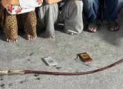 Patroli Gabungan Brimob dan Polres Jaktim Gagalkan Tawuran, Celurit 2 Meter Disita