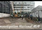Pengerjaan proyek Gedung Milik PT.Wulandaya Cahaya Lestari DI Segel, dijalan Basuki Rahmat Surabaya Masih Berlanjut