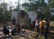 Aksi Nyata TMMD, Satgas Kodim 0402/OKI Bangun Sumur Bor untuk Masyarakat Pedesaan