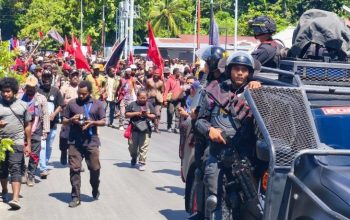 700 aparat gabungan amankan dua demonstrasi di Nabire
