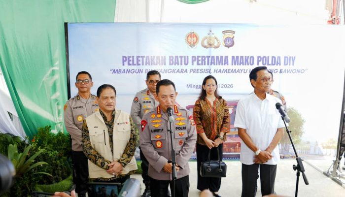 Peletakan Batu Pertama Pembangunan Mapolda DIY, Kapolri Ungkap Kedepankan 4 Konsep Smart City