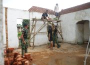 Genjot Pembangunan Musholla, Satgas TMMD Kodim 0402/OKI Tunjukkan Kepedulian