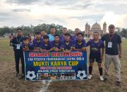 Sepak Bola Antar Desa Jadi Ajang Kebugaran Satgas TMMD Kodim 0402/OKI