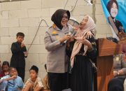 Kapolres Metro Bekasi Gelar Jum’at Berbagi dan Ceramah Kamtibmas Bersama Ibu-Ibu Sabuk Kamtibmas di Cikarang Utara