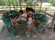 TNI dan Warga Bersatu, Pembangunan MCK TMMD Kodim 0402/OKI Terus Berjalan