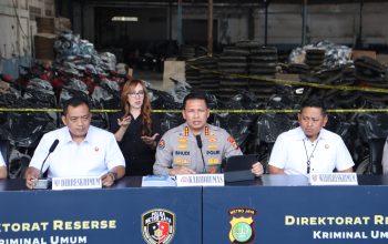 Polda Metro Jaya Bongkar Gudang Ribuan Motor Diduga untuk Ekspor Ilegal