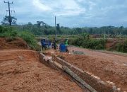 Demi Kemajuan Desa, Satgas TMMD Kodim 0402/OKI Laksanakan Pembukaan Jalan Baru