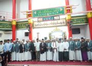 Perkuat Sinergi Ulama-Umara, Kasdam II/Sriwijaya Wakili Pangdam Hadiri Pengajian AKBAR Bersama Menag RI DI Masjid CHENG HO