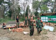 Wadansatgas TMMD Ke-128 Kodim 0402/OKI Turun Langsung Pastikan Progres Pekerjaan Tepat Waktu