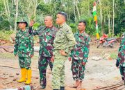 Dansatgas TMMD ke-128 Kodim 0402/OKI Tinjau Langsung Progres SasaranFisik di Desa Pematang Sukatani