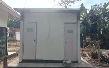 Progres 5 Unit MCK di Desa Pematang Sukatani Hampir Rampung 100 Persen