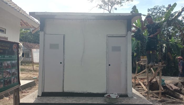 Progres 5 Unit MCK di Desa Pematang Sukatani Hampir Rampung 100 Persen