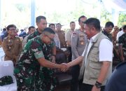 Dandim 0402/OKI Hadiri Gerakan Tanam Bersama Gubernur Sumsel di Desa Cahaya Bumi