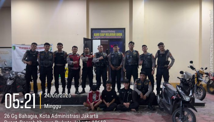 11 Orang Diamankan dalam Operasi Cipta Kondisi di Jakpus, Polisi Sita Celurit dan Obat Terlarang