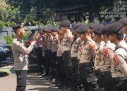 95 Personel Gabungan Disiagakan, Polsek Menteng Gelar Apel Pengamanan di Kantor BGN