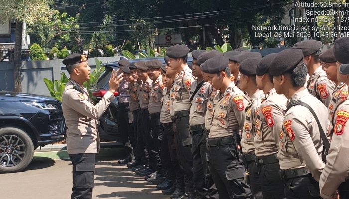 95 Personel Gabungan Disiagakan, Polsek Menteng Gelar Apel Pengamanan di Kantor BGN