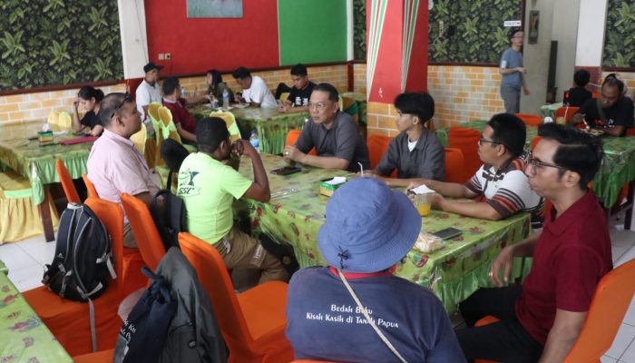 Jalin Kebersamaan, Satgas Humas Ops Damai Cartenz-2026 Gelar Tatap Muka Bersama Wartawan di Jayapura