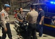 Patroli Malam Stasioner Cipta Kondisi Polres Pelabuhan Tanjung Priok Amankan Pengendara Mencurigakan