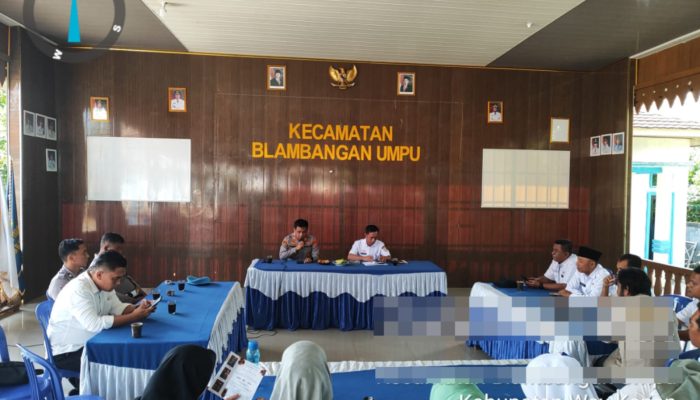 Perkuat Sinergitas, Kapolsek Umpu Semenguk Gelar Silaturahmi dan Koordinasi Kamtibmas