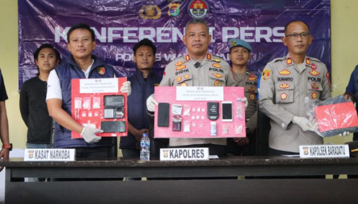 Respon Cepat Layanan 110, Polres Way Kanan Bekuk Tiga Pelaku Diduga Pengedar Sabu