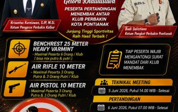 PERBAKIN Kota Pontianak Gelar Pertandingan Menembak Antar Klub, Junjung Tinggi Sportivitas dan Raih Prestasi Terbaik
