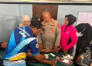 Sambut Hari Bhayangkara ke-80, Polres Way Kanan Gelar Bakti Kesehatan Donor Darah dan Sunat Massal