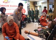 Donor Darah Sambut Hari Bhayangkara ke-80, Berhasil Kumpulkan 111 Kantong Darah