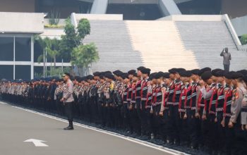 3.099 Personel Disiagakan Kawal Aksi Unjuk Rasa di Sejumlah Titik Jakarta Pusat