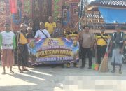 Sambut Hari Bhayangkara ke-80, Polsek Banjit Gelar Bakti Religi di Pura Tangkas Kori Agung