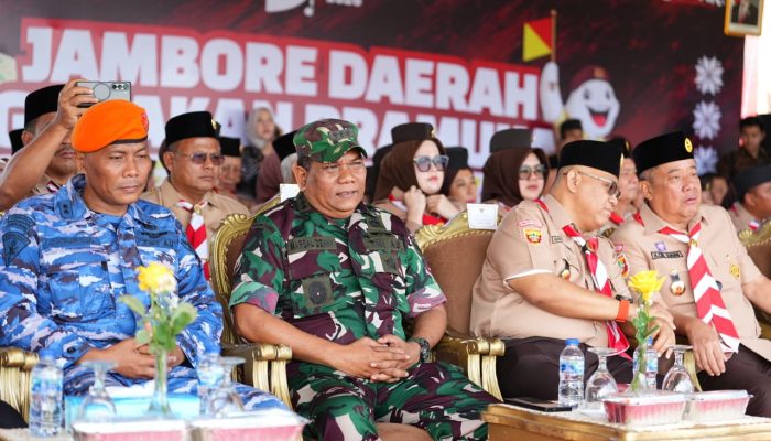 Pamen Ahli Bidang OMP Pangdam II/Swj Hadiri Jambore Daerah Sumsel IX 2026 di Bumi Perkemahan Pramuka Gandus
