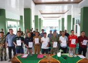 Kodim 0402/OKI Laksanakan Penandatanganan Pakta Integritas Pencegahan dan Penanggulangan Karhutla
