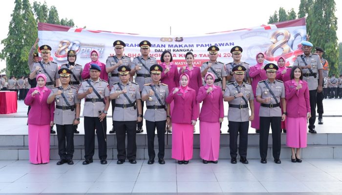 Kapolda Sumsel Pimpin Ziarah TMP Kesatria Ksetra Siguntang, Hormati Jasa Pahlawan Jelang Hari Bhayangkara ke-80