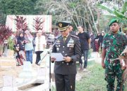 Dandim 0402/OKI Pimpin Upacara Pemakaman Militer Almarhum Kopda Robi Angriawan