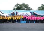 Semarak Hari Bhayangkara ke-80, Polda Sumsel Gelar Jalan Sehat dan Senam Bersama di Stadion Wirabhakti