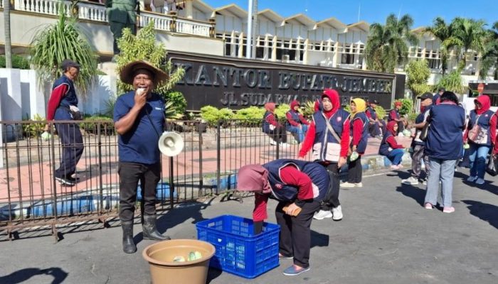 Petani Jember bagikan timun gratis kepada warga saat harganya anjlok