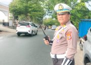 Selamat Pagi Pak Polisi, Personel Ditlantas Polda Sulteng Rutin Untuk Kelancaran Lalu Lintas Diberbagai Titik Strategis, dan Rawan Kemacetan kecelakaan di Kota Palu