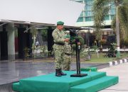 Kodam XIX Tuanku Tambusai Perkuat Disiplin dan Jiwa Pengabdian Melalui Upacara Bendera Bulanan