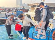 Polsek Kawasan Sunda Kelapa Perkuat Pelayanan & Pengamanan Akses Wisata Kepulauan Seribu di Dermaga Kali Adem