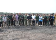 Irjen Kementan RI Tinjau Cetak Sawah Siap Tanam di OKI, Danrem 044/Gapo Tegaskan Komitmen Kawal Ketahanan Pangan