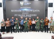 Pangdam II/Swj Terima Audiensi PT Bank Mandiri Bahas Kerja Sama PKS Payroll Mabesad
