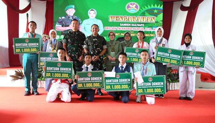 Kunjungan Kerja Danrem 044/Gapo di Makodim 0403/OKU