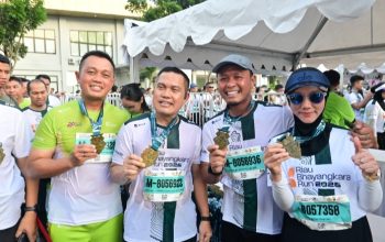 Danlanud Roesmin Nurjadin Hadiri Riau Bhayangkara Run 2026, Perkuat Sinergi dan Kampanye Peduli Lingkungan