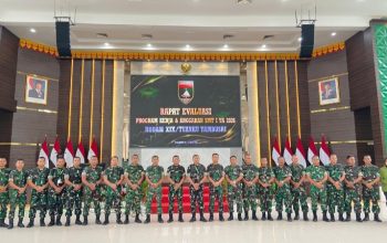 Kodam XIX/Tuanku Tambusai Gelar Rapat Evaluasi Progjagar Semester I TA 2026, Tingkatkan Kinerja dan Akuntabilitas Program Kerja