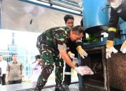 Danlanud Roesmin Nurjadin Dampingi Kepala BNNP Riau Musnahkan Barang Bukti Narkotika