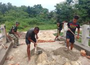 Kodam XIX/Tuanku Tambusai Pacu Progres Jembatan Garuda Armco, Wing Wall Mulai Dibangun Demi Konstruksi Lebih Kokoh