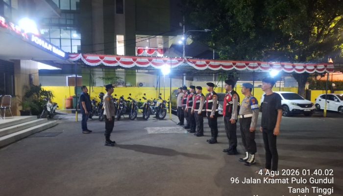 Apel Operasi Cipta Kondisi Digelar, Polsek Johar Baru Sisir Begal, Narkoba, Sajam dan Kejahatan Jalanan