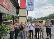 KA SPN Hinai Apresiasi Kepedulian BRI Stabat Pasang Pylon Penunjuk Arah SPN Polda Sumut